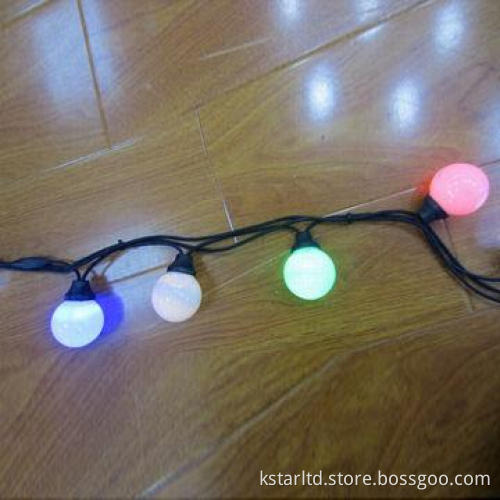RGB Ball String Light with End to End Connector, Ball Size 50mm with LED Inside